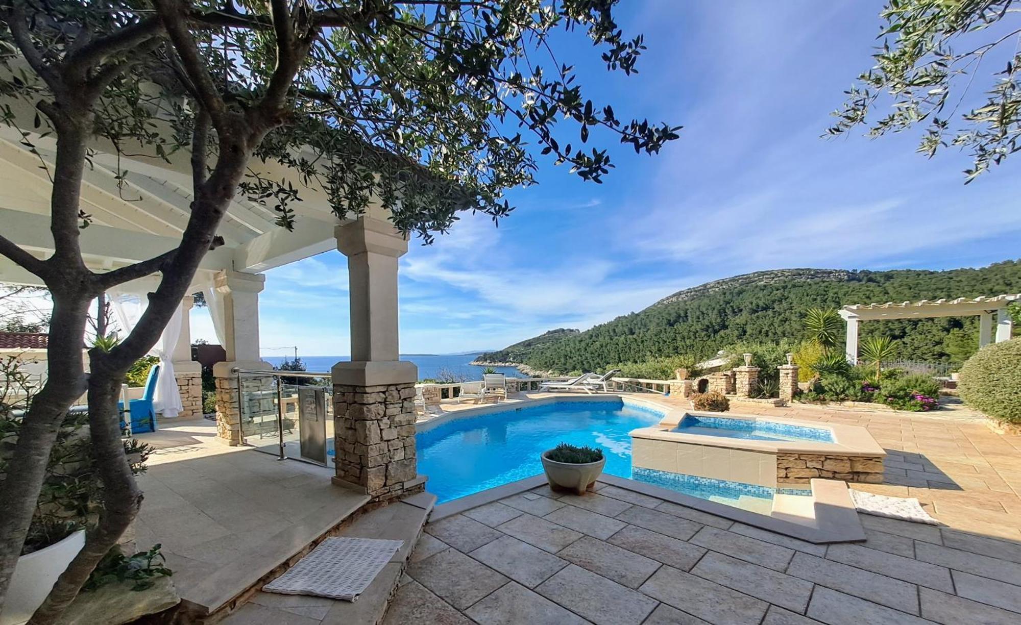 Villa Stone House Poplat Vela Luka Eksteriør billede